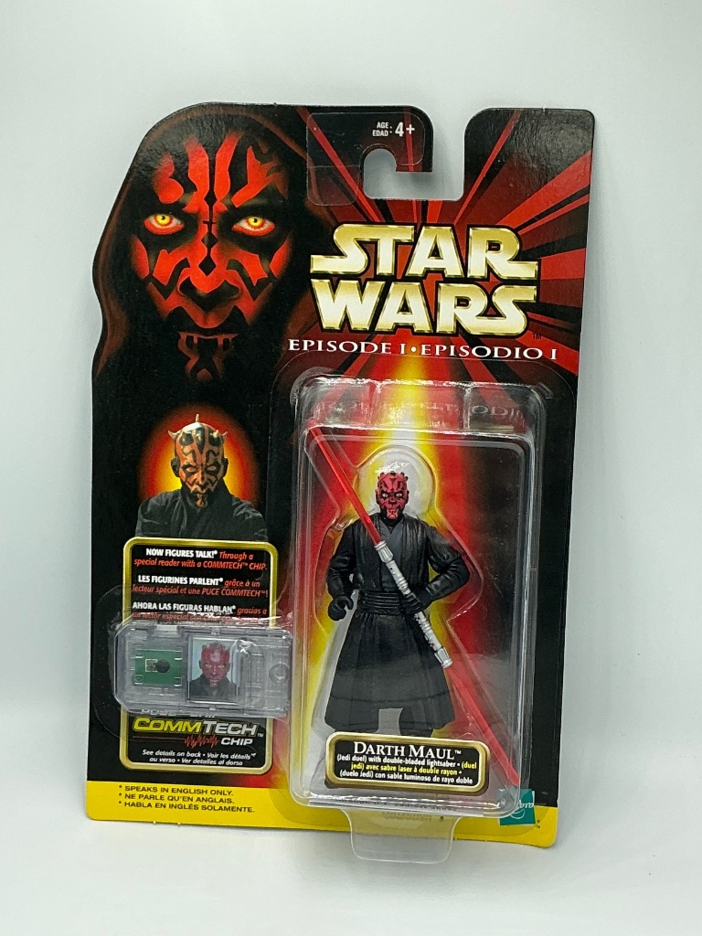 Star Wars Episode I Darth Maul CommTech Action Figure 1999 Hasbro NIP 3.75 Inch